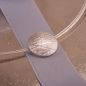 Preview: Silber Collier mit matter Oberfläche und Glanzpfaden